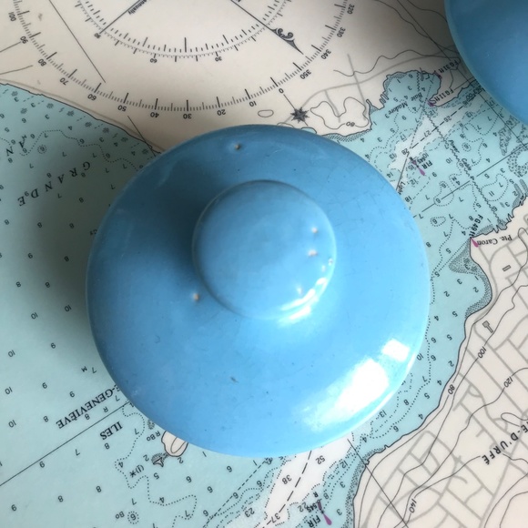 Vintage Beauce Blue Wave Teapot Set - Picture 7 of 10